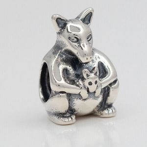 Pandora kangaroo and baby charm